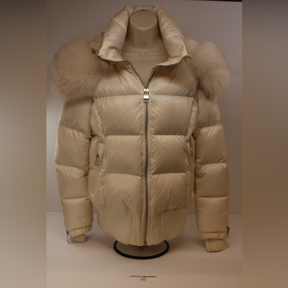 Luxury Series by Nicole Benisti white down puffer jacket